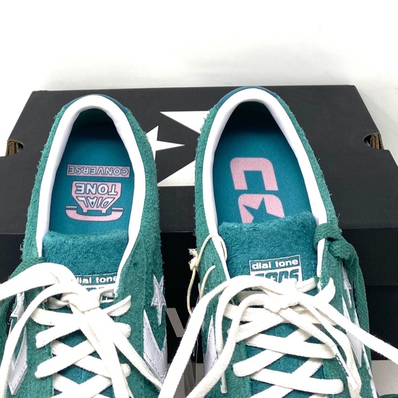 Converse Cons PL Vulc Pro Low Top Shoes Suede Women Green Suede Sneakers A02134C - Picture 6 of 12